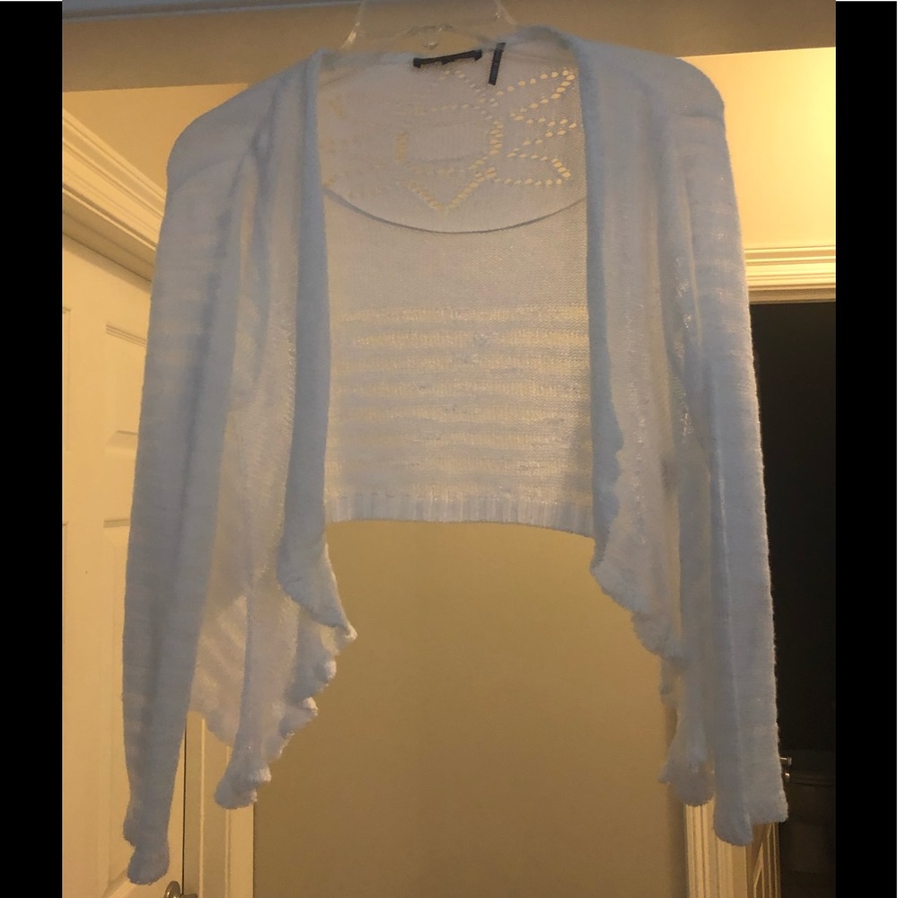 White lightweight sweater